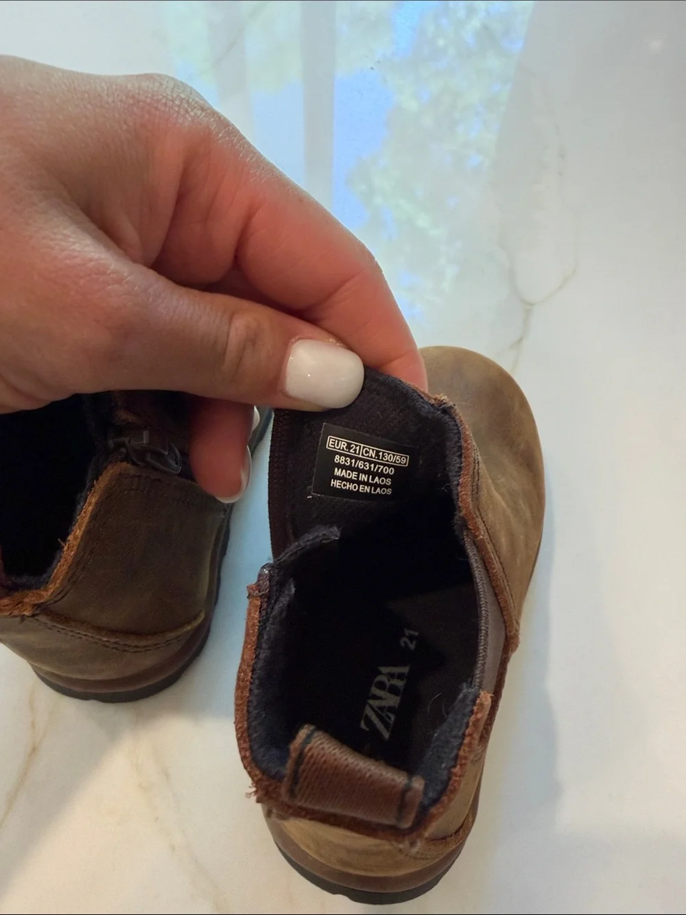 Zara Kids Brown Chelsea Boots Toddler 5 1/2